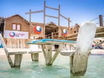 Orange Bay Island beach in Hurghada Red Sea