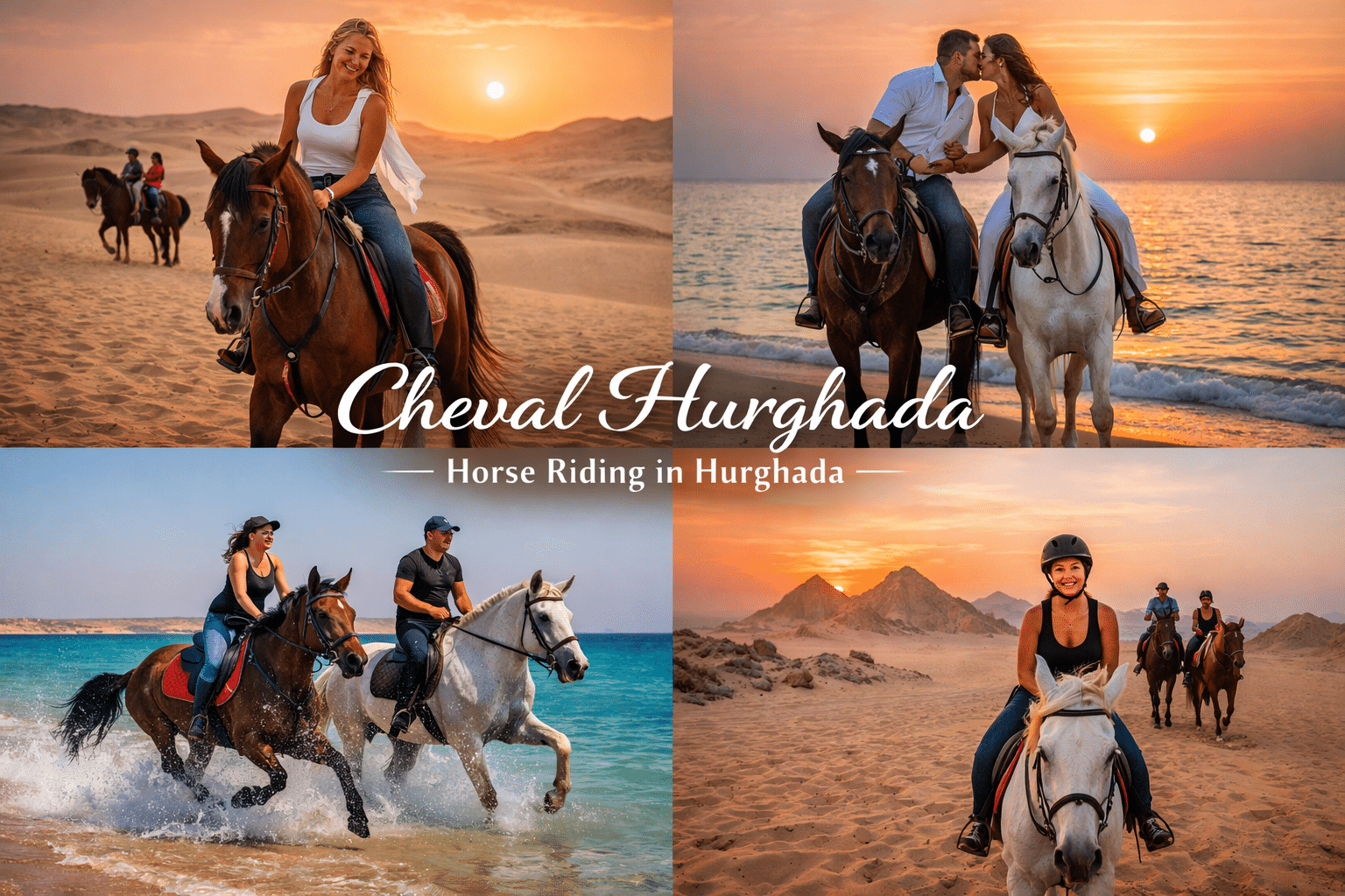Cheval Hurghada | Randonnées à cheval dans le désert et sur la plage d'Hurghada